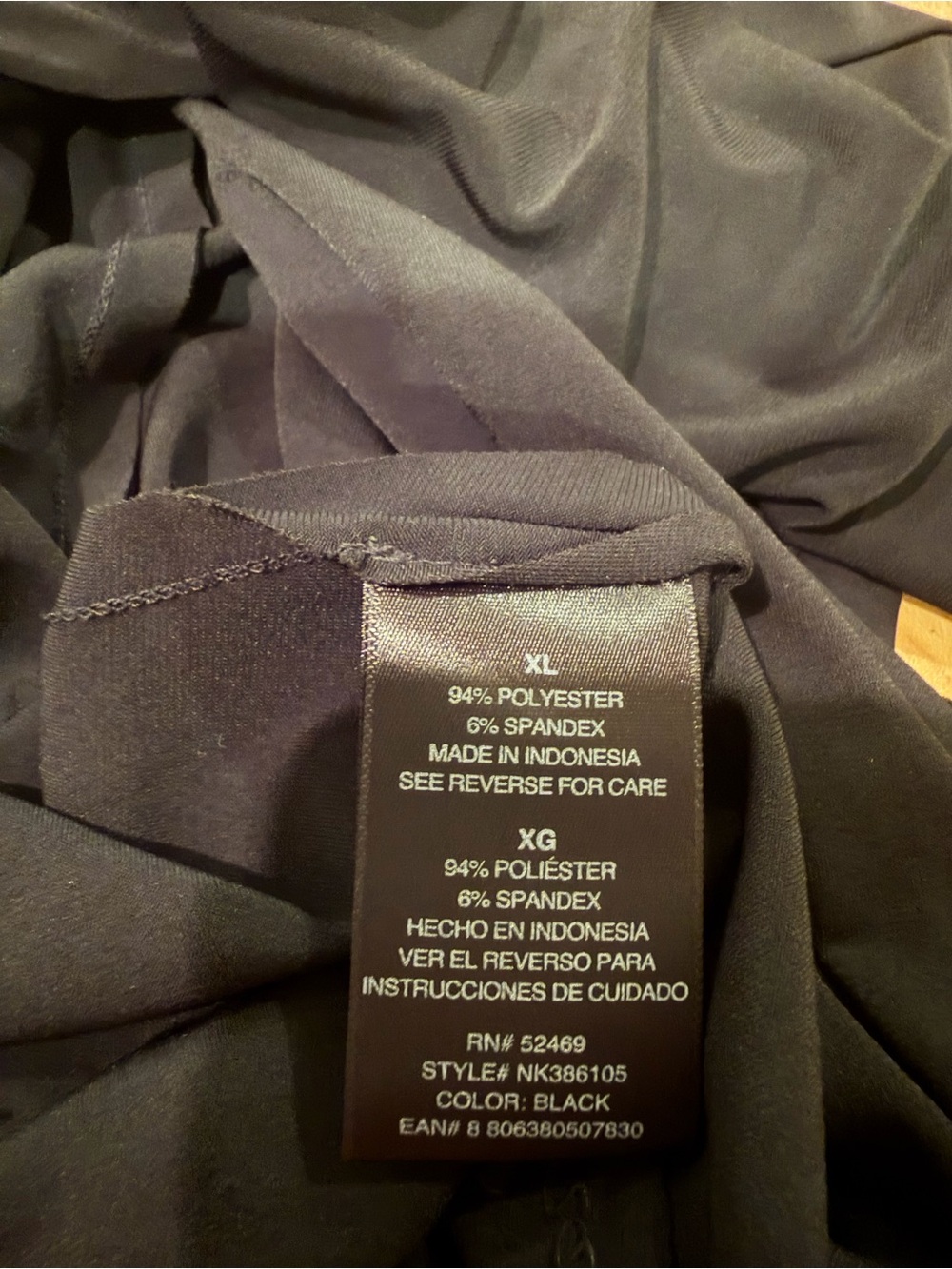 Norma Kamali Black Wrap Dress Long Sleeve XL - Picture 5 of 5